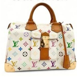 🥳LOUIS VUITTON X TAKASHI MURAKAMI MULTICOLOR MONOGRAM LIMITED EDITION SPEEDY 30.
